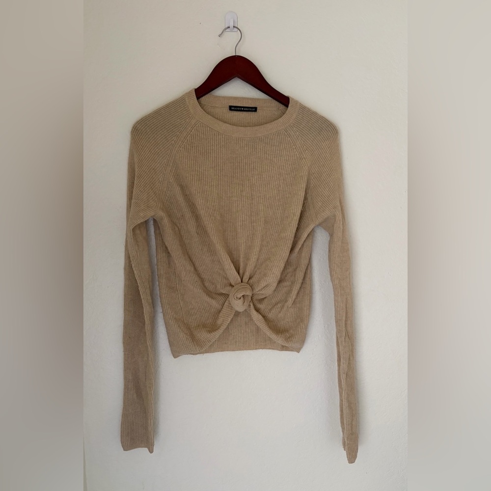 Brandy Melville Cream Knit Sweater